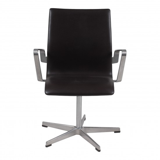 Arne Jacobsen oxford chair black aniline leather CPH Classic